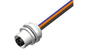 Złącze Do Montażu Panelowego Ze Złączem Złącze M12 X Częściowo Zdjęte, 4 A,...