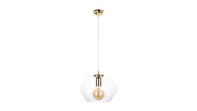 Lampa Wisząca Nowoczesna 1Xe27 Eve Gold