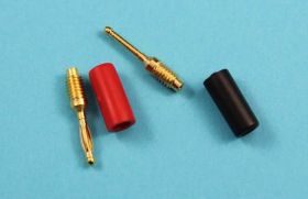 AL-2317 WTYCZKA 2mm IZOL. RED/BLACK