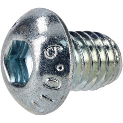R-TECH 337348 M6 X 8 Hex Socket Button Screws Steel BZP - Pack Of 100