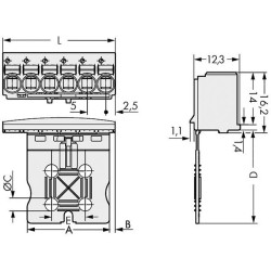 WAGO 2092-1110/000-1000 picoMAX® 5.0 Female 10P Grip Plate
