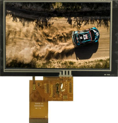 Kolorowy wyświetlacz LCD 5cal TFT 800 x 480pikseli RGB I/F Tak Midas