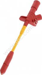 KLEPS 2700 RT Chwytak "igiełkowy" z gniazdem 4mm, L=162mm, czerwony, Hirschmann, 972307101, KLEPS2700RT, KLEPS2700