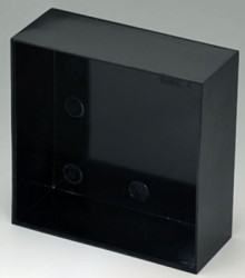 PF module enclosure, (L x W x H) 100 x 100 x 40 mm, black (RAL 9005), IP00, A8010400
