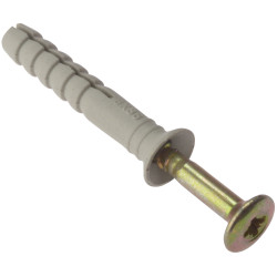 ForgeFix 10HF640 Hammer Fixing &amp; Plug M6 x 40mm Bag 10