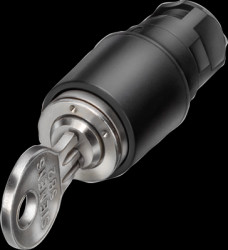 Key switch, CES, unlit, groping, waistband round, 50°, trigger position 0, mounting Ø 16 mm, 3SB2000-4MA01