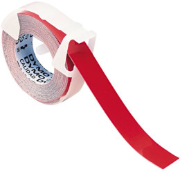Embossing tape, 9 mm, tape red, 3 m, 520102