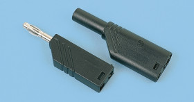 Adapter z wtykiem bananowym Męski Śruba typ Wtyk bananowy Czerwony 16A Hirschmann Test & Measurement rozmiar 4 mm