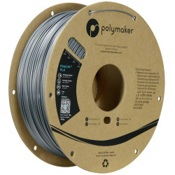 Polymaker PolyLite™ PLA 1,75 mm 1 kg Stalowy szary (kod HEX - #616469) - wysoka sztywność i wytrzymałość na rozciąganie