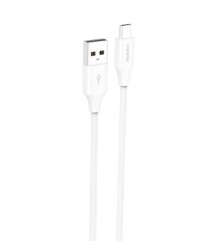 Przyłącze USB MICRO biale 1m