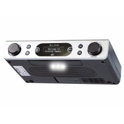 Radio kuchenne FM/DAB+ BLOW RK2 Srebrne, 2x5W, Budzik