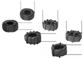 TJ3-HT Vertical and Horizontal Mount, Through-Hole Toroid Inductors, High Temperature 200 &#176;C, Radial Leaded