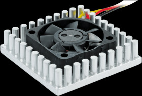 HZ25B05A-BLI chip cooler, 25x25x7mm, 5V, 19dB, 11200rpm, plain bearing