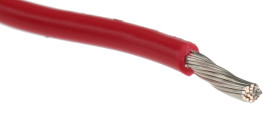Przewód montażowy 0,52 mm² Czerwony Alpha Wire PVC 20 AWG 300 V dł. 30m 10/0,25 mm +105°C Lista UL