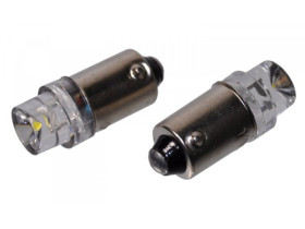 Żarówka LED T4W BA9S BA9S-1W flux 12V biała zimna 12V