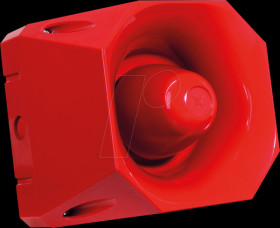 ASS24110R Asserta Maxi, 110 dB, 24 V DC, red