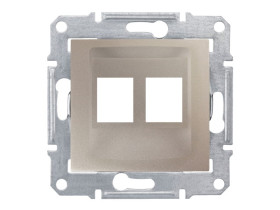 SEDNA Płytka czołowa 2xRJ45 do AMP, MOLEX, KELINE satyna SDN4400668 SCHNEIDER ELECTRIC