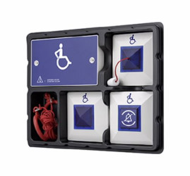 Znaki dla niewidzących Disabled Assistance Pomoc, Angielski text Fulleon