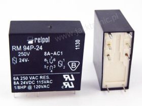 Przek.RM94P 24V 2x8A RELPOL