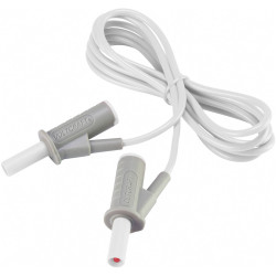 VOLTCRAFT VC8063555 Safety test lead Banana jack 4mm1.50 m; White; MSB-5010 A