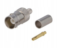 GBNC-RG58 Gniazdo BNC/58 zaciskane na kabel RG-58