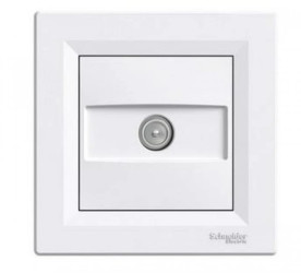 ASFORA Gniazdo antenowe TV końcowe 1dB kremowe EPH3200123