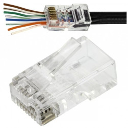 Wtyk modularny RJ45 8P8C kat.5 nieekranowany UTP drut TALVICO WORECZEK 100szt.