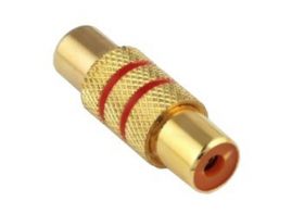 LACZNIK RCA METAL ZLOC.