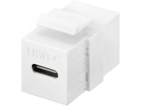 Moduł Keystone USB-C™, USB 3.2 Gen 2 (10 Gbit/s), biały
