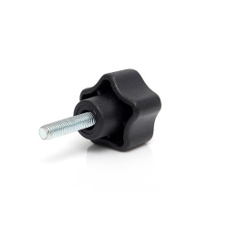 Pokrętło mocujące M5 x 15 długość gwintu: 15mm średnica gwintu: 5mm Z wieloma pokrętłami Montaż gwintowany