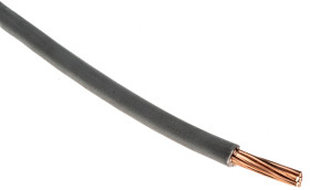 Przewód montażowy 10 mm² Szary RS PRO PVC TI1 450 V DC, 750 V AC dł. 50m 7/1,35 mm 70°C BS EN 50525-2-31:2011 Klauzula