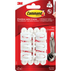 3M 17006FGN Command&#x2122; Mini-hook 29 x 22 x 11 mm White 6 pc