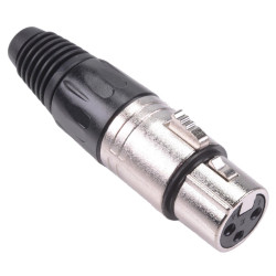 3 Pole Female XLR Socket Connector