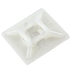 Uchwyt samoprz.do opasek 4,8mm biały HW-4AC 0682