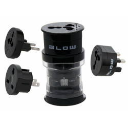 Adapter podróżny uniwersalny EU 3 części, BLOW WS-10