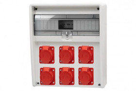 Rozdzielnica ULISSE 17M - gniazda 2x16A 5p, 4x32A 5p /17 modułów/