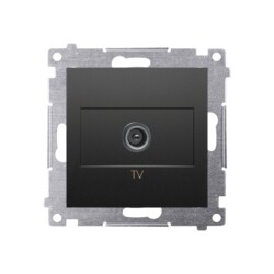 Gniazdo antenowe TV Simon 54 czarny mat DAK1.01/49