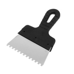 Szpachla ze stali nierdzewnej do kleju z zębami 150mm ząb 6 x 6 mm (111-058)