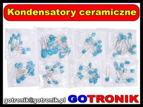 Zestaw kondensatorów ceramicznych wysokonapięciowych 80 sztuk