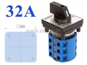 Wyłącznik 40A, 3tory, 3war ( L-0-P ) 64x64mm