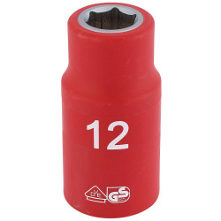 Draper Expert 31785 1/2&quot; Sq. Dr. Fully Insulated VDE Socket (12mm)