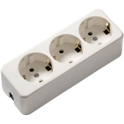 Martin Kaiser 638/ws Multi-receptacle 250V White Matt IP20 Re-connectable