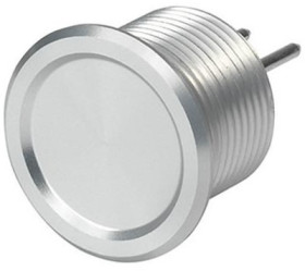 Piezo switch, On-Off, mounting Ø 16 mm, unlit, aluminum, IP69X, 1241.3003