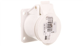 Gniazdo Tablicowe 32A 3P 42V 12H Białe Ip44/54 393-12F9v