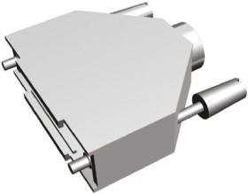 Osłona tylna D-Sub 25 -pinowe Cynk Proste TE Connectivity B