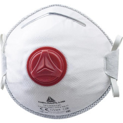 Opakowanie 10 półmasek jednorazowych FFP3 z zaworem M1300V2, kolor: biały, rozmiar: regulowany / M1300V2C