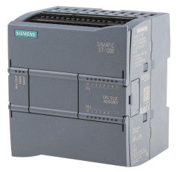 Sterownik programowalny PLC Siemens SIMATIC S7-1200 8 (cyfrowe, 2 przełączniki jako analogowe) 6 (wyjście cyfrowe,