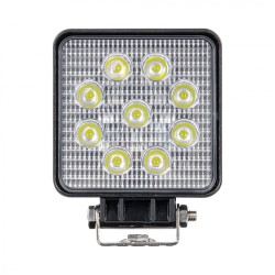 Lampa robocza 9x LED kwadratowa, mocowanie na śrubę