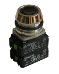 Przycisk sterowniczy 30mm czarny 2Z 2R z samopowrotem W0-NEF30-UK 2X2Y S