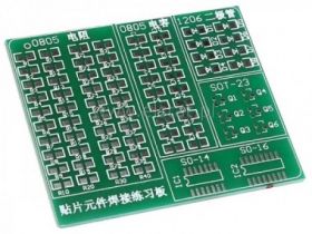 Płytka do nauki lutowania SMD 0805/1206/SOT23/SO14